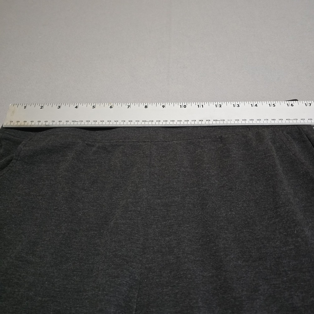 A New Day Women XL Charcoal Gray Knit Pants Ankle Zip Tapered Stretch Pockets - Picture 10 of 10